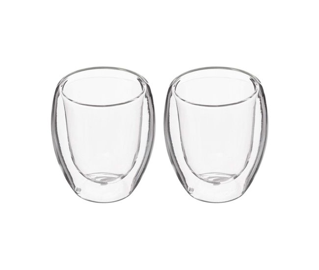 Juego de Tazas de Café Transparente