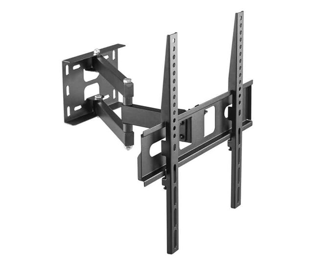 Soporte TV pared inclinable/orientable/desplegable Kaorka Negro
