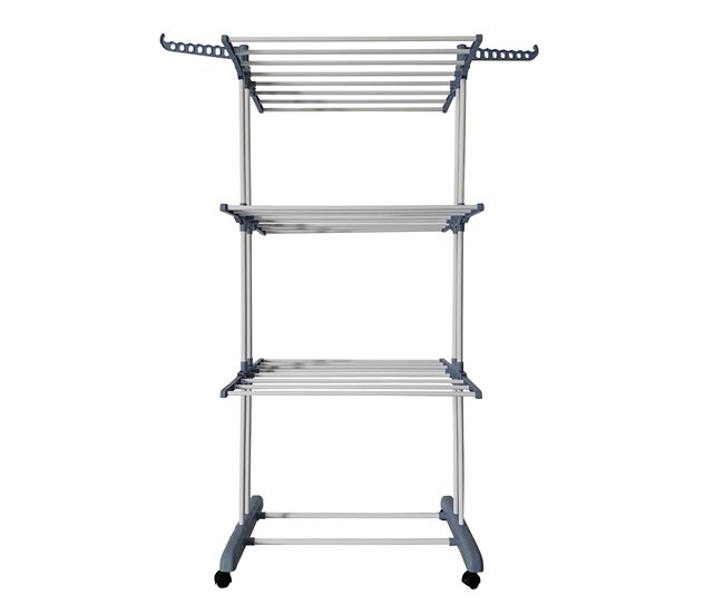 Tendedero XXL Plegable 3 Niveles Gris