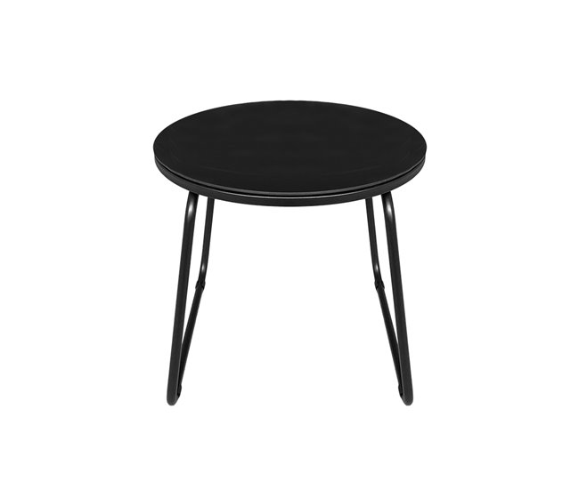 Acomoda Textil – Jardín 2 Sillones + Mesa (3 Piezas) Negro