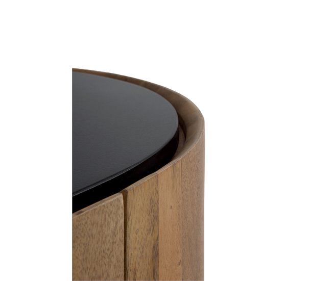Aparador alto forma elíptica 2 puertas madera de mango Madera
