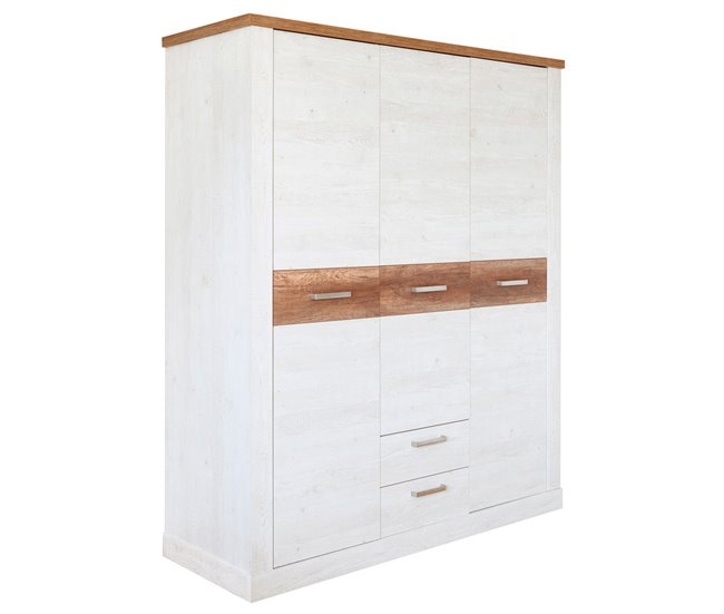 Armario VERONA puertas batientes y 2 cajones 170x199cm roble Roble