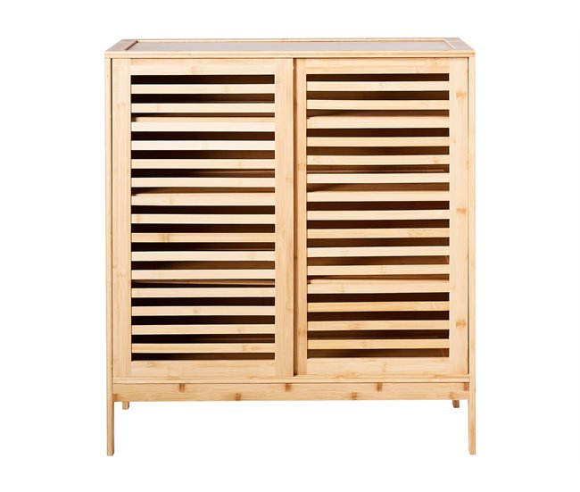 Beliani Zapatero MIDWOOD Madera Clara