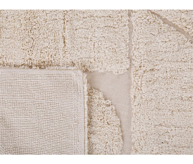 Beliani Alfombra de pelo corto DIYADIN 140x200 Beige