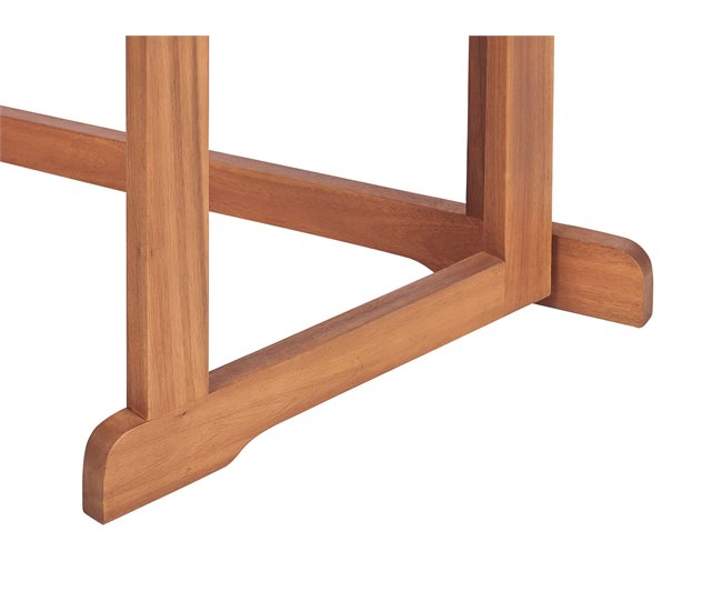 Beliani Mesa plegable TREIA Marron