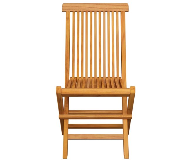 8 Sillas de jardín de madera de teca con cojines Antracita