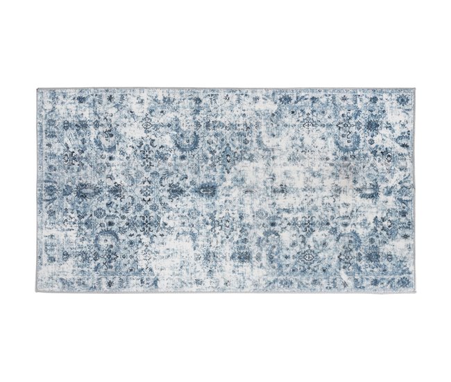 Alfombra de diseño vintage 60x110 Azul