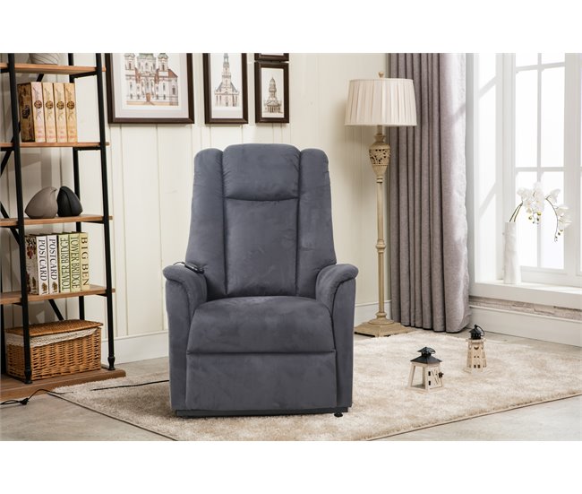 Sillón relax eléctrico microfibra MAX Gris