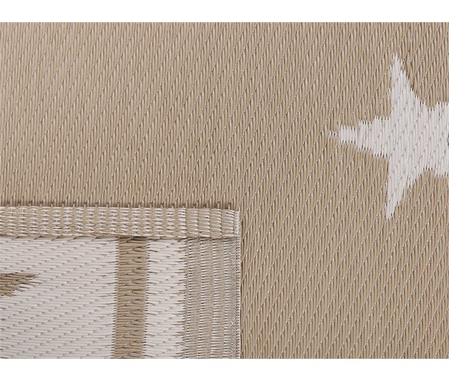 Beliani Alfombra de exterior LATUR 120x180 Arena