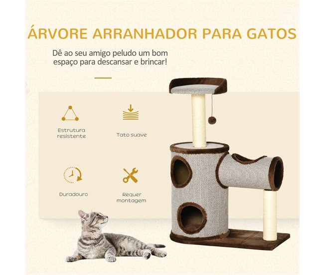 Árbol Rascador para Gatos Marron