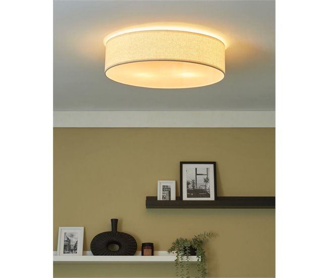 Beliani Lámpara de techo MAGNO Blanco