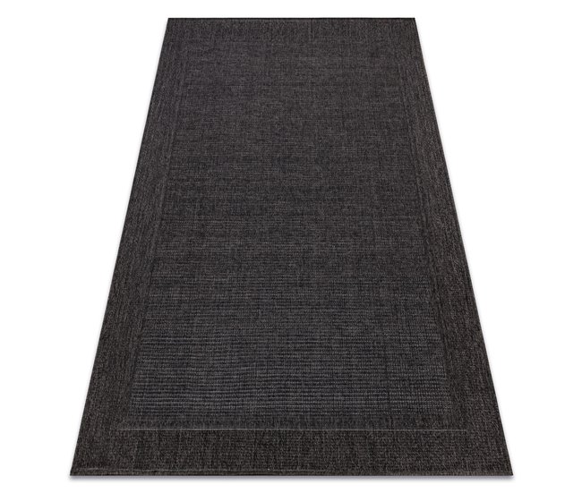 Alfombra MIMO 5000 sisal exterior marco 240x330 Negro