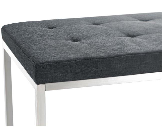 Banco - Barci - Tela 100x40 Gris Oscuro