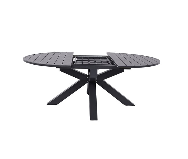 Mesa extensible jardín REMY color gris oscuro Gris Oscuro