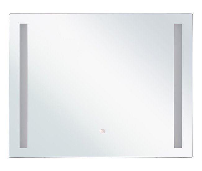 Beliani Espejo de baño LIRAC Gris