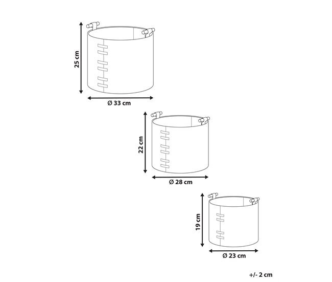 Beliani Cesta ARAM Negro