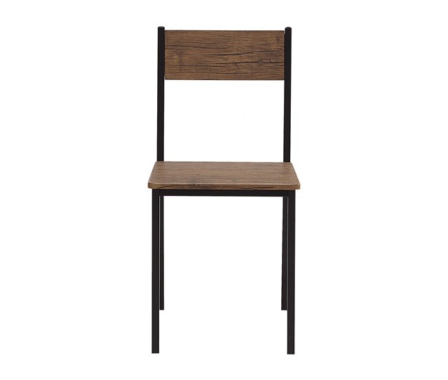 Beliani Conjunto de comedor HAMRY Marron
