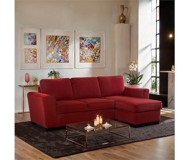 Chaise longue con cama ASTON Rojo