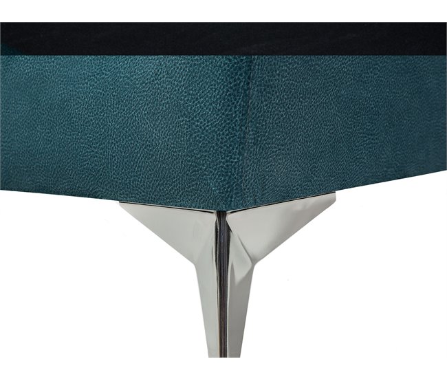 Beliani Sofá de 2 plazas Terciopelo GAULA Azul/ Verde