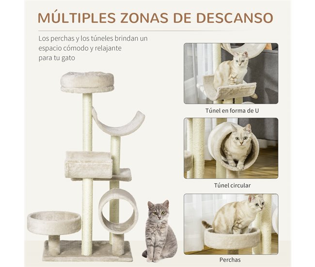 Árbol para Gatos Beige
