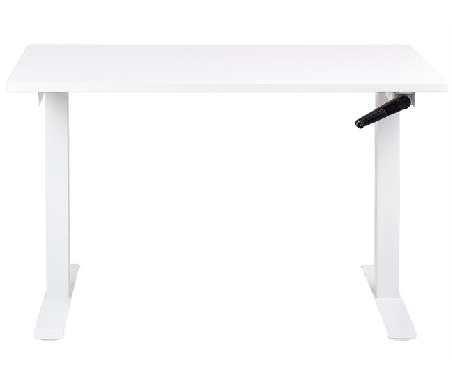 Beliani Escritorio ajustable DESTIN III 120x72 Blanco