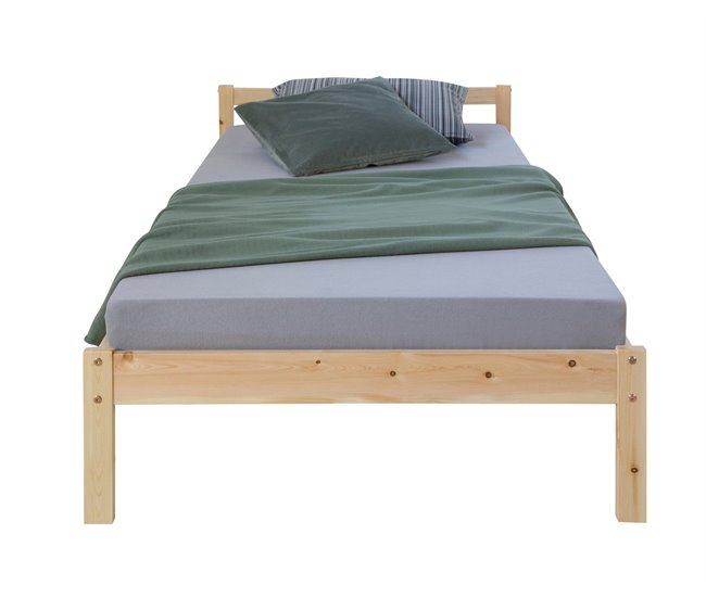 Cama individual persona 96x206 Marron