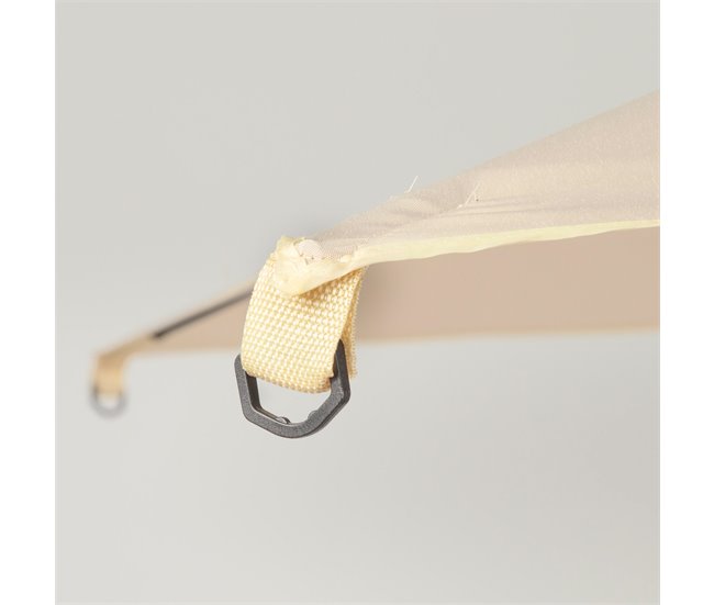 Aktive Parasol de jardín cuadrado con mástil inclinable 175x175 Beige