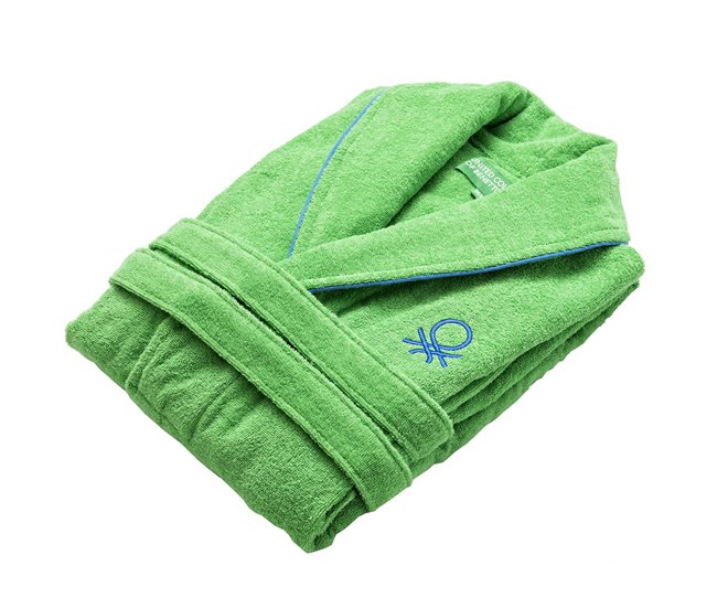 Albornoz benetton 360 gsm 100% algodón Verde