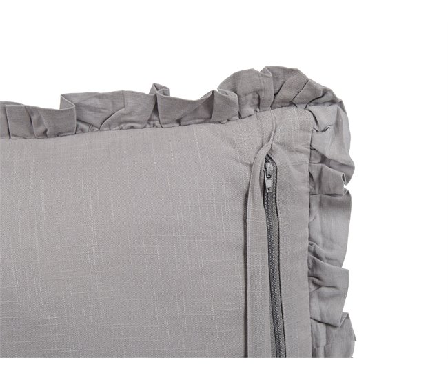 Beliani Cojín decorativo GLABRA Gris