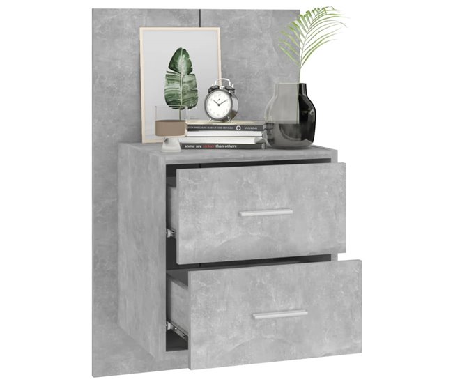 2 Mesitas de Noche de Pared 48 Blanco