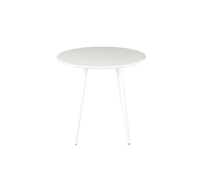 Mesa de cocina ARO fija MDF 80x80cm blanca Blanco