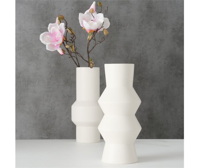 Jarrón decorativo SYBIL surtido 30cm marca BOLTZE  Blanco