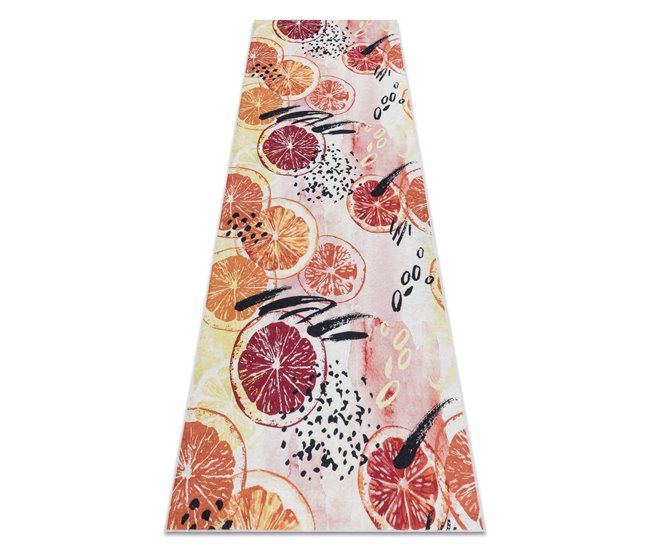 Alfombra lavable ANDRE 1270 Naranjas para la cocina Multicolor