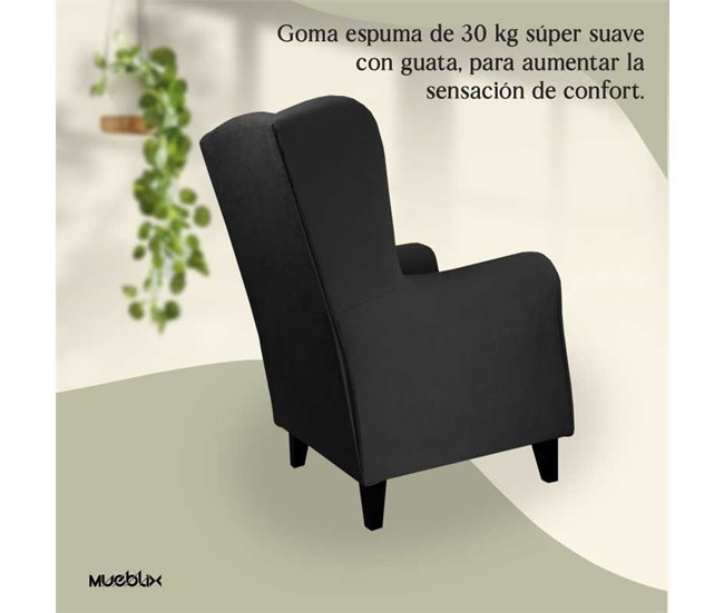 Sillón Butaca Orejero Lisboa Antracita