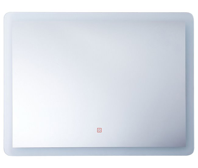 Beliani Espejo de baño CORROY Gris