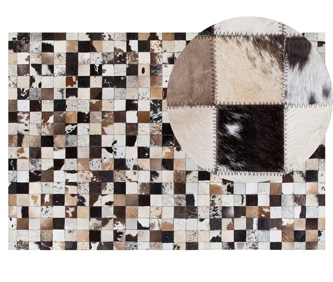 Beliani Alfombra de pelo corto CERLI 140x200 Beige