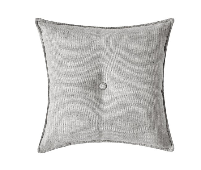 Beliani Sofá esquinero Poliéster DOLVA Gris Claro