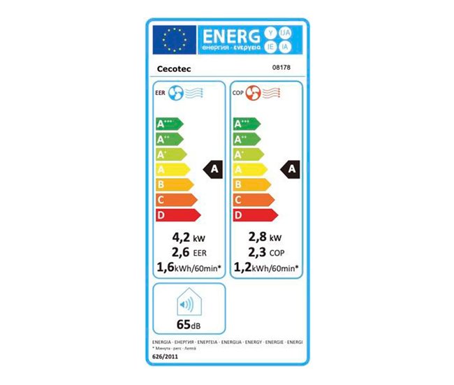 Aire acondicionado portátil ForceClima 14600 Soundless Heating Cecotec Blanco