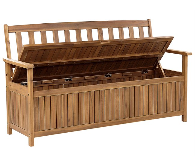 Beliani Banco Madera de acacia SOVANA Marron