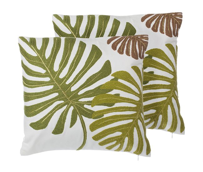 Beliani Cojín decorativo ZENOBIA Multicolor