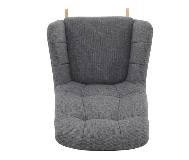 Sillón decorativo balancín PETER Gris