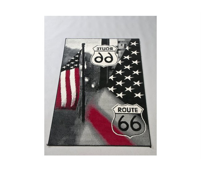 Alfombra ROUTE 66 medidas 120x170cm Multicolor