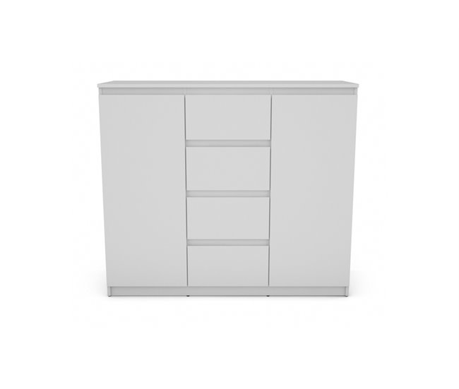 Aparador 2 puertas 4 cajones OSLO Blanco