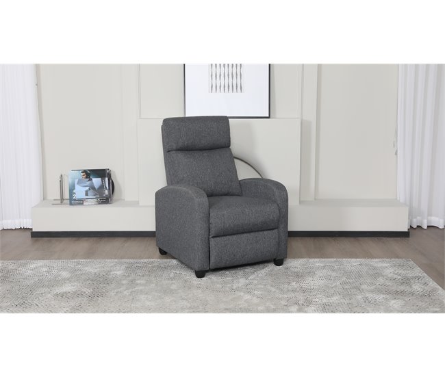 Sillón relax manual EROS gris oscuro Gris Oscuro