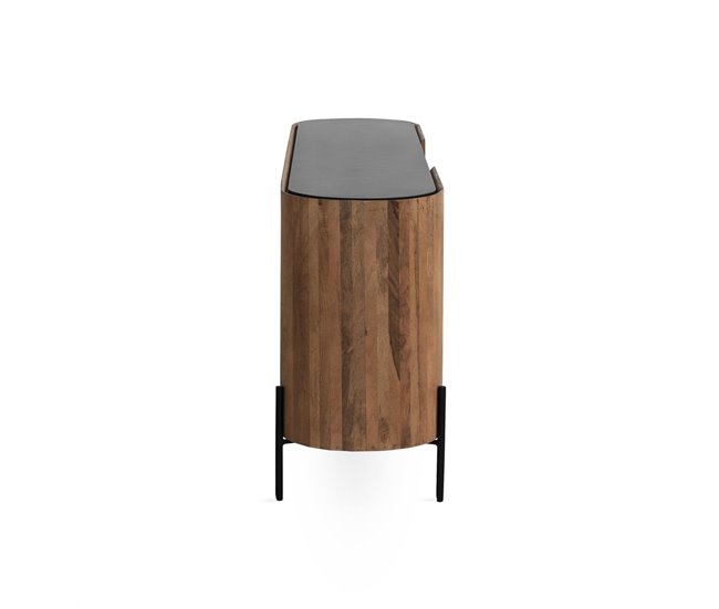 Aparador con forma elíptica 2 puertas madera de mango Madera
