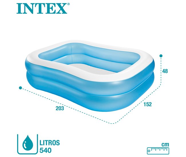 Piscina familiar hinchable INTEX Azul