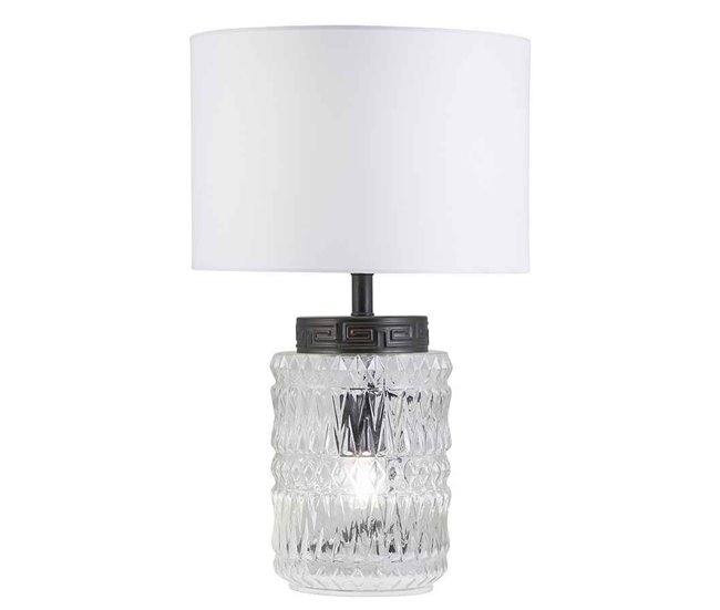 Lámpara Sobremesa Cristal Serie Malmo Negro