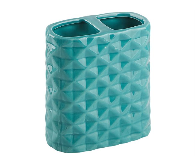 Beliani Conjunto de accesorios de baño GUATIRE Turquesa