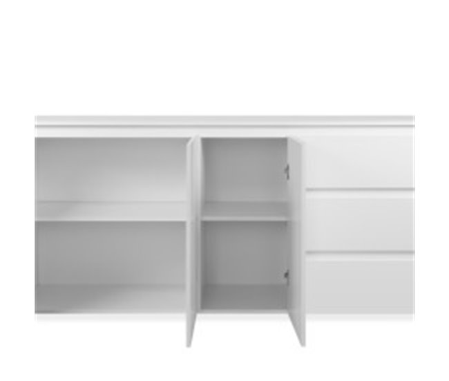 Aparador SKIPPER 3 puertas 3 cajones 178,5cm Blanco