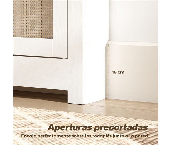 Cubre Radiadores Melamina de Madera, MDF HOMCOM Blanco